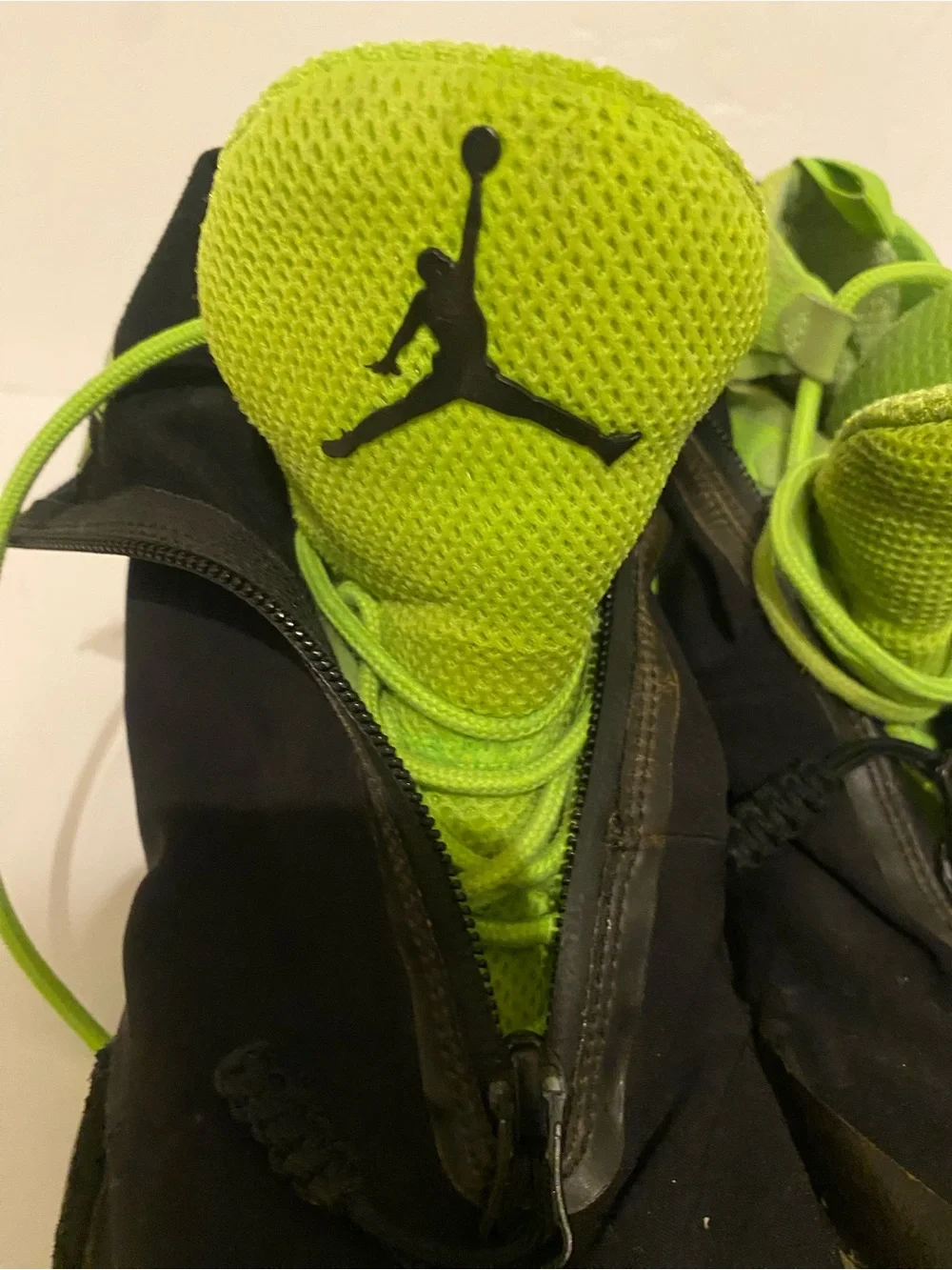Jordan XX8 Stealth All Start tBlack and Neon Green Basketball Sneakers